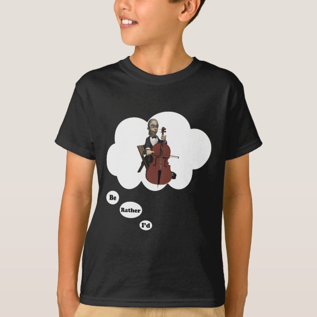 jag skulle leker ganska violoncell 7 t shirt (Framsida)