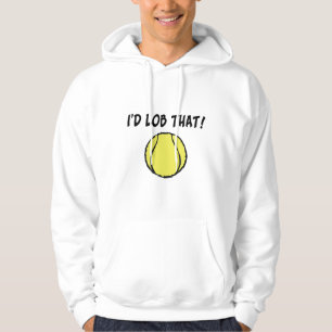 Jag skulle loben som tennisboll sweatshirt