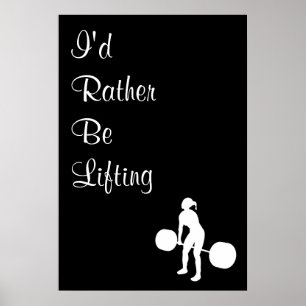 Jag skulle lyfter ganska - poster
