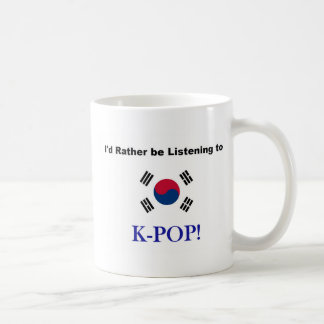Jag skulle lyssnar ganska till KPOP! Kaffemugg