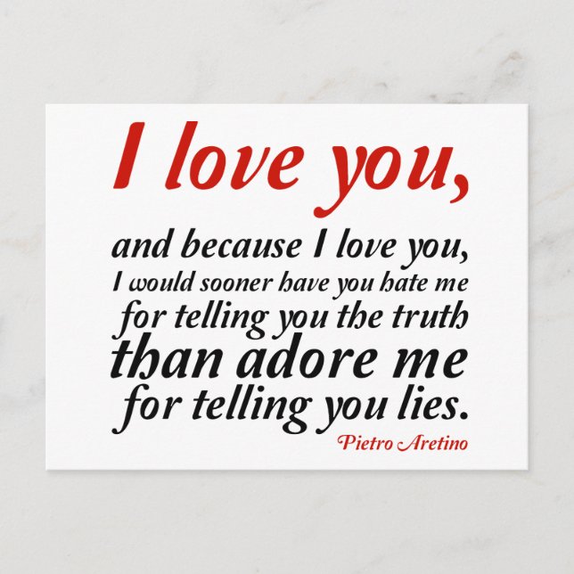 Jag skulle nog få dig att hata mig vykort (Framsida)