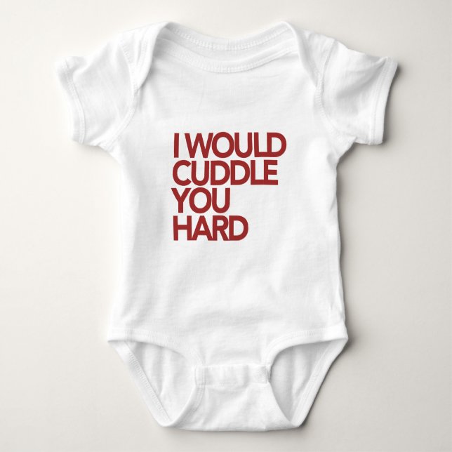 Jag skulle omfamning dig hårt t shirt (Framsida)