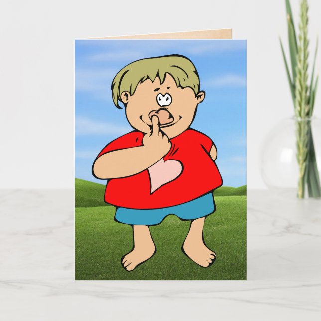 Jag skulle plockan dig valentinkortet helgkort (Framsida)