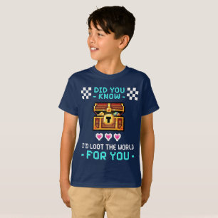 Jag skulle plundra världen för dig Retro Gamer Pix T Shirt
