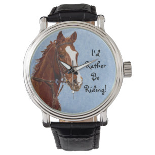 Jag skulle rider ganska! Häst Armbandsur