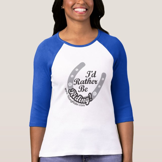 Jag skulle rider ganska! tee (Framsida)