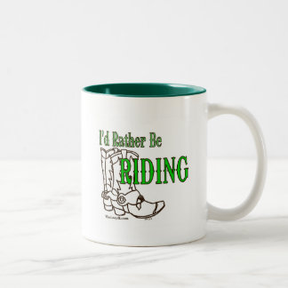 Jag skulle rider ganska Två-Tonad mugg