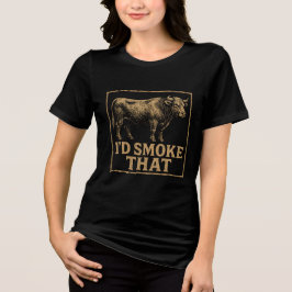 Jag skulle röka den - med klocka T-Shirt