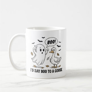 Jag Skulle Säga Bu Till En Gås – Rolig Halloween Kaffemugg