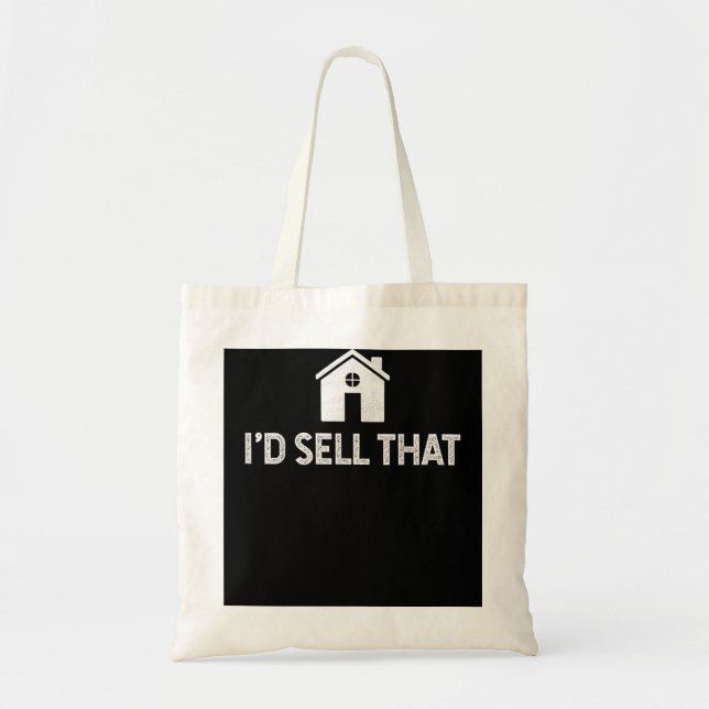 Jag skulle sälja den där roliga Realtor Real Gods  Tygkasse (Framsidan)