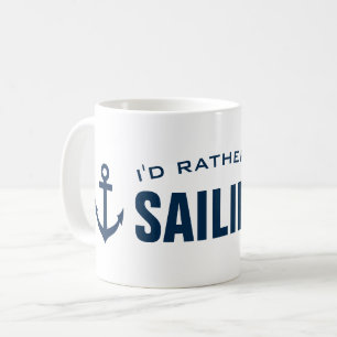 Jag skulle seglar ganska den roliga nautiska kaffemugg