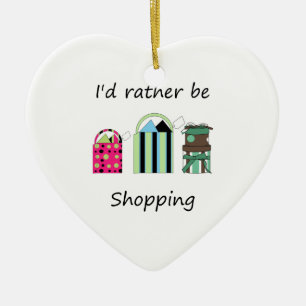Jag skulle shoppar ganska julgransprydnad keramik