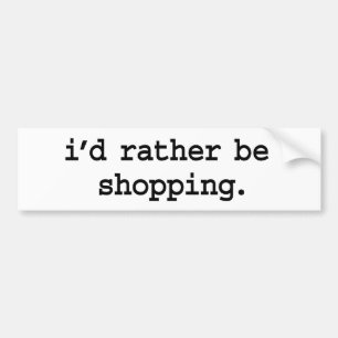jag skulle shopping. ganska bildekal