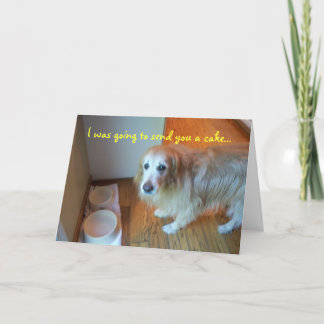 Jag skulle skicka en tårta till dig... kort