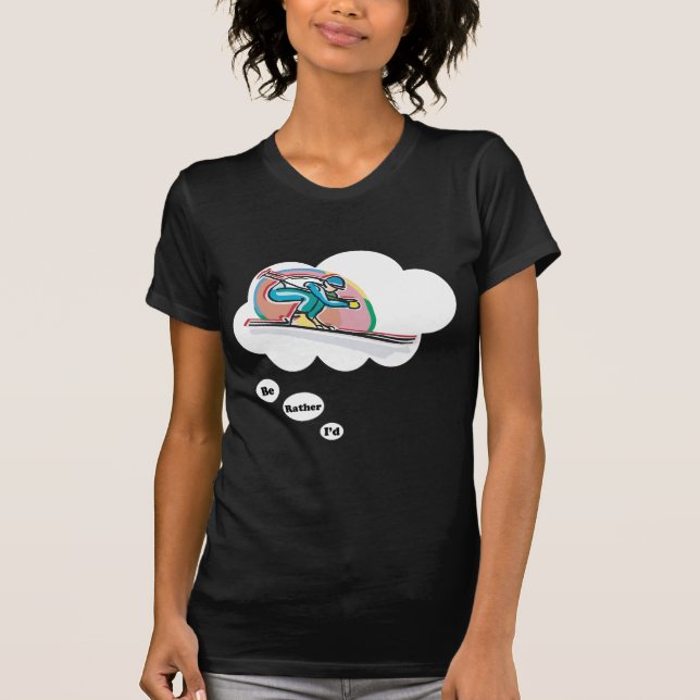 Jag skulle skidar ganska 2 t-shirt (Framsida)