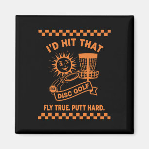 Jag skulle slå den disc golf flyga sanningen putt magnet