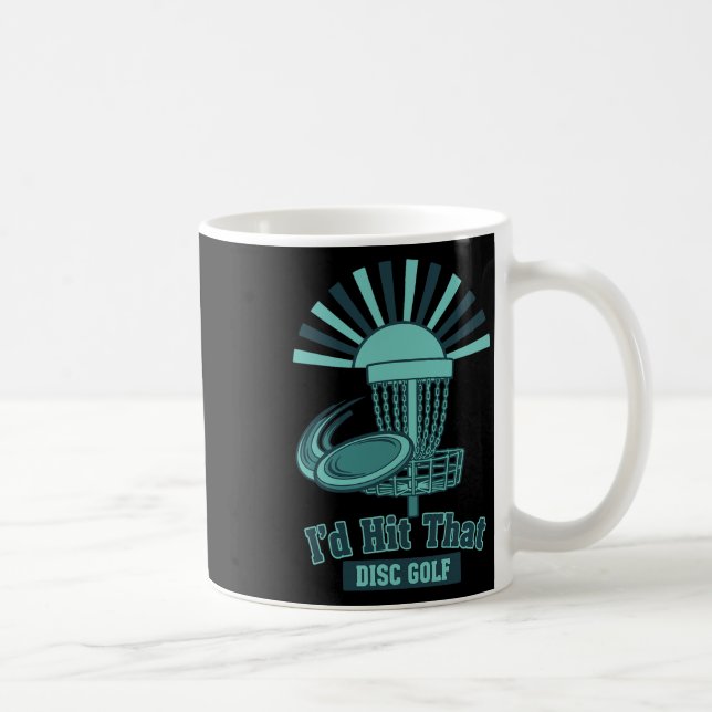 Jag skulle slå den Disc Golf Roliga Disc Golf-spel Kaffemugg (Höger)