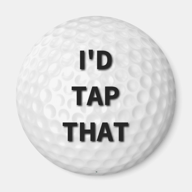 Jag skulle slå Golf Magnet. Magnet (Framsidan)