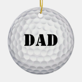 Jag skulle slått att! Golfboll Julgransprydnad Keramik