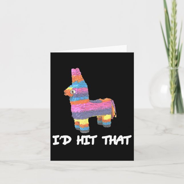 Jag skulle Slått att Pinata Cinco De Mayo Funny Pa Kort (Framsida)