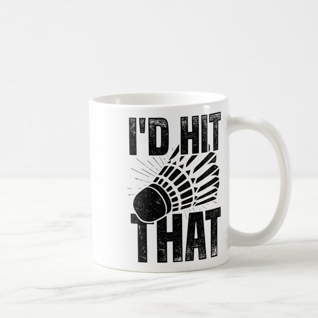 Jag skulle Slått Badminton Shuttle Badminton Playe Kaffemugg (Höger)