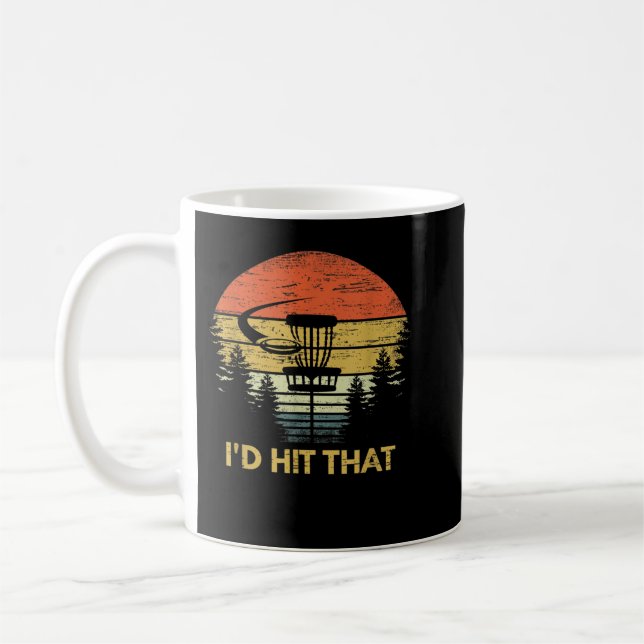 Jag skulle Slått det där vackra golf Frisbee Golfi Kaffemugg (Vänster)