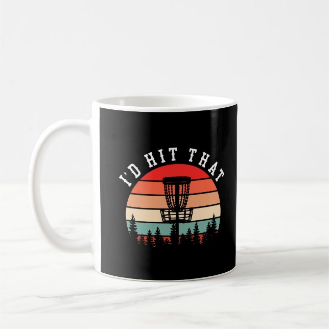 Jag skulle Slått det | Funny Retro Disk Golf Kaffemugg (Vänster)