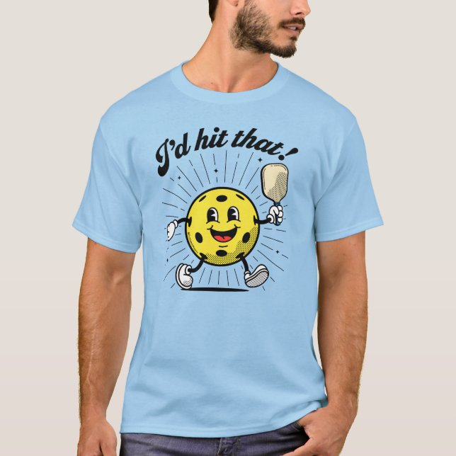 "Jag skulle slått det!" Pickleball by PickleballPl T Shirt (Framsida)