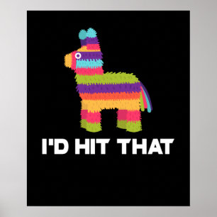 Jag skulle Slått Pinata - Cinco de Mayo Party Poster