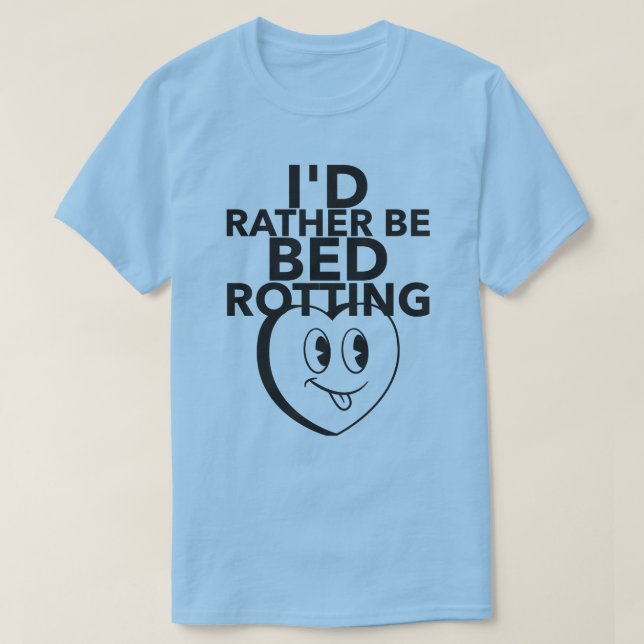JAG SKULLE SNARARE VARA BED ROTTING T SHIRT (Design framsida)