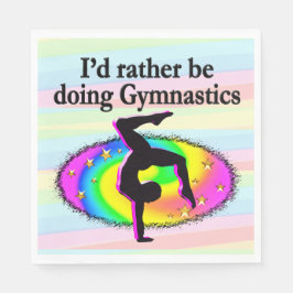 JAG SKULLE SNARARE VARA ETT GYMNAST PAPPERSSERVETT