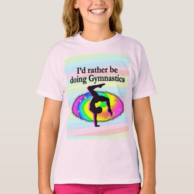 JAG SKULLE SNARARE VARA ETT GYMNAST T SHIRT (Framsida)