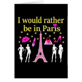 JAG SKULLE SNARARE VARA I PARIS HÄLSNINGSKORT