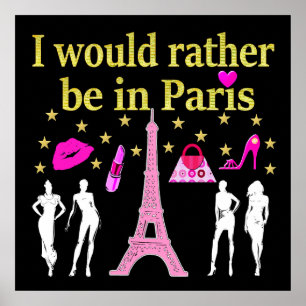 JAG SKULLE SNARARE VARA I PARIS POSTER