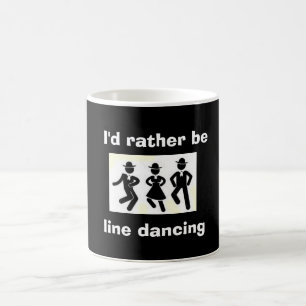 "JAG SKULLE SNARARE VARA LINJE DANCING" MUGG