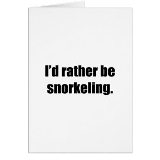 Jag skulle Snorkeling ganska Hälsningskort