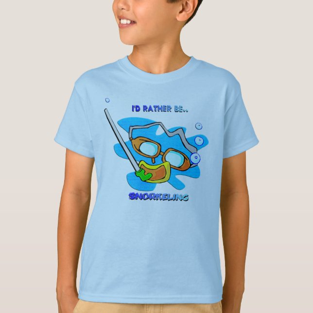 Jag skulle Snorkeling ganska T Shirt (Framsida)