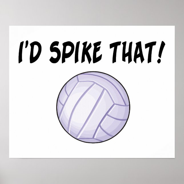 Jag skulle Spike Volleyball. Poster (Framsidan)