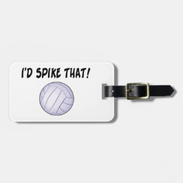 Jag skulle spiket som volleyboll bagagebricka