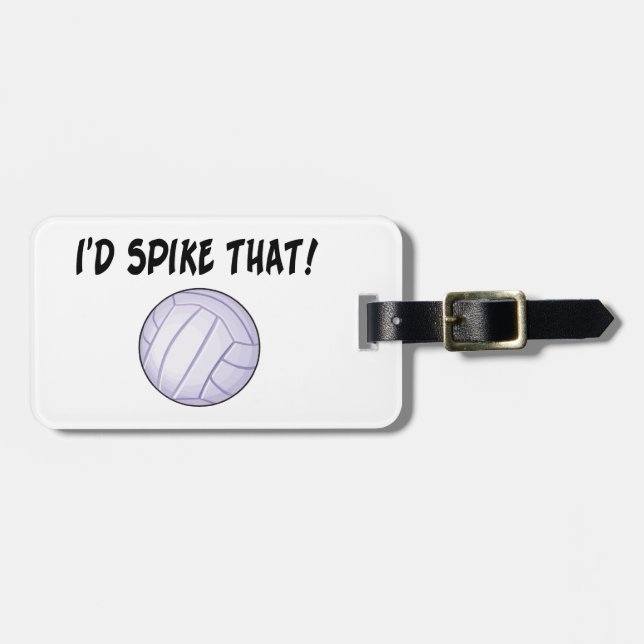 Jag skulle spiket som volleyboll bagagebricka (Horisontell Framsida)