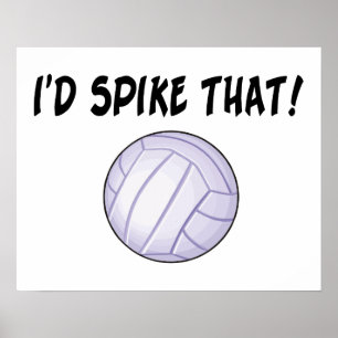 Jag skulle spiket som volleyboll poster