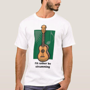 Jag skulle strumming ganska (ukulelen) t-shirt