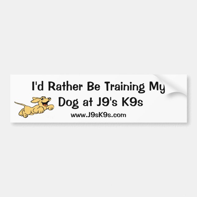 Jag skulle utbildar ganska min hundbildekal bildekal (Framsidan)
