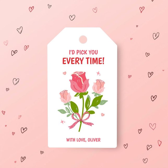 Jag skulle välja dig varje gång Present till Alla  Presentetikett (Skapare uppladdad)