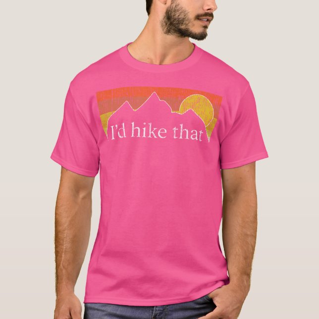 Jag skulle vilja att han förstorar bergssolnedgång t shirt (Framsida)
