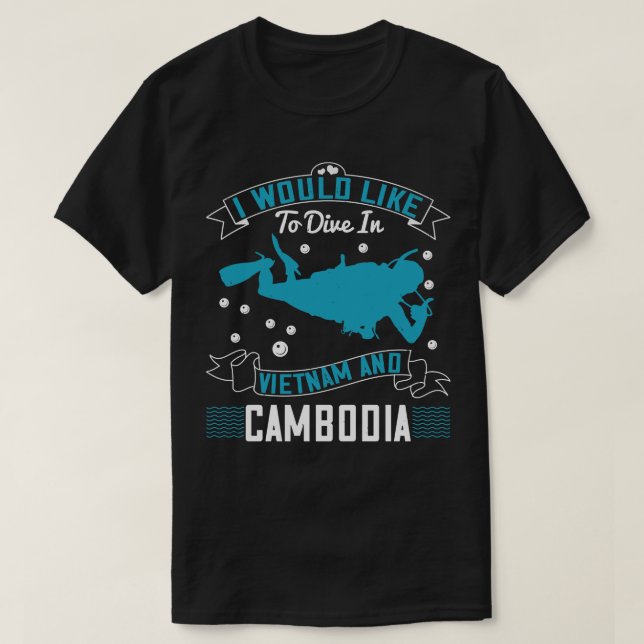 Jag skulle vilja dö i Vietnam T Shirt (Design framsida)