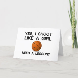 JAG SKULLE VILJA EN GIRL BASKETBALL HELGKORT