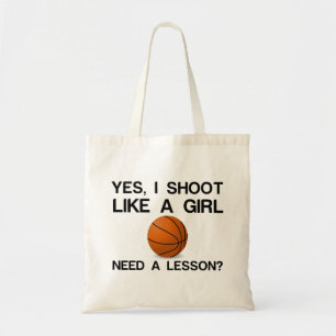 JAG SKULLE VILJA EN GIRL BASKETBALL TYGKASSE