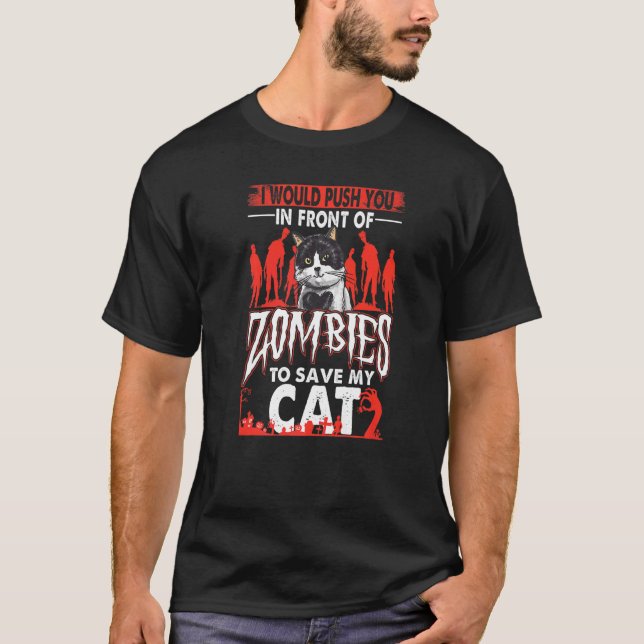Jag skulle vilja pressa dig framför Zombies till S T Shirt (Framsida)