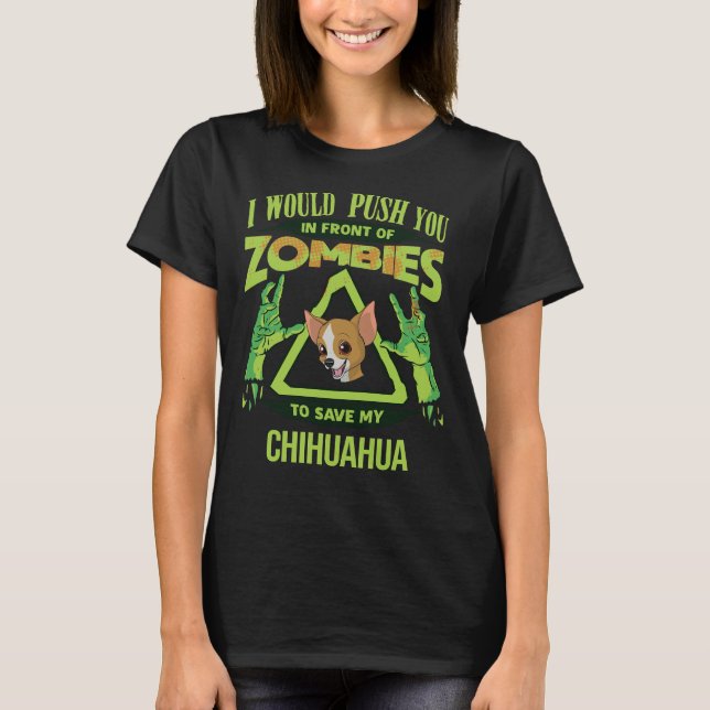 Jag skulle vilja pressa dig framför Zombies till S T Shirt (Framsida)